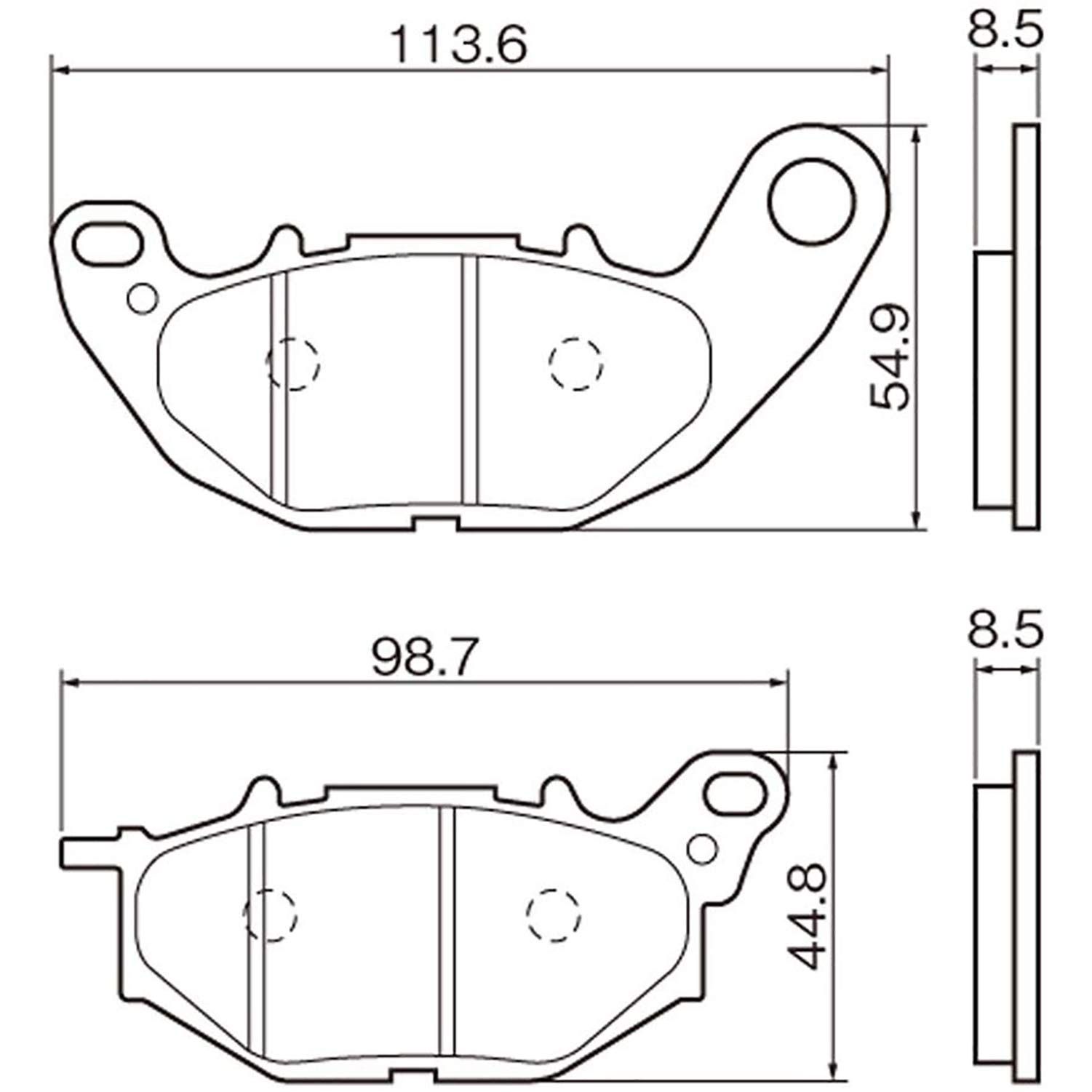 デイトナ(Daytona) バイク ブレーキパッド ゴールデンパッドX