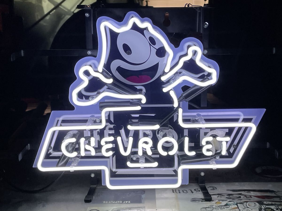 フィリックス Felix ネオン 看板 シボレー ローライダー インパラ