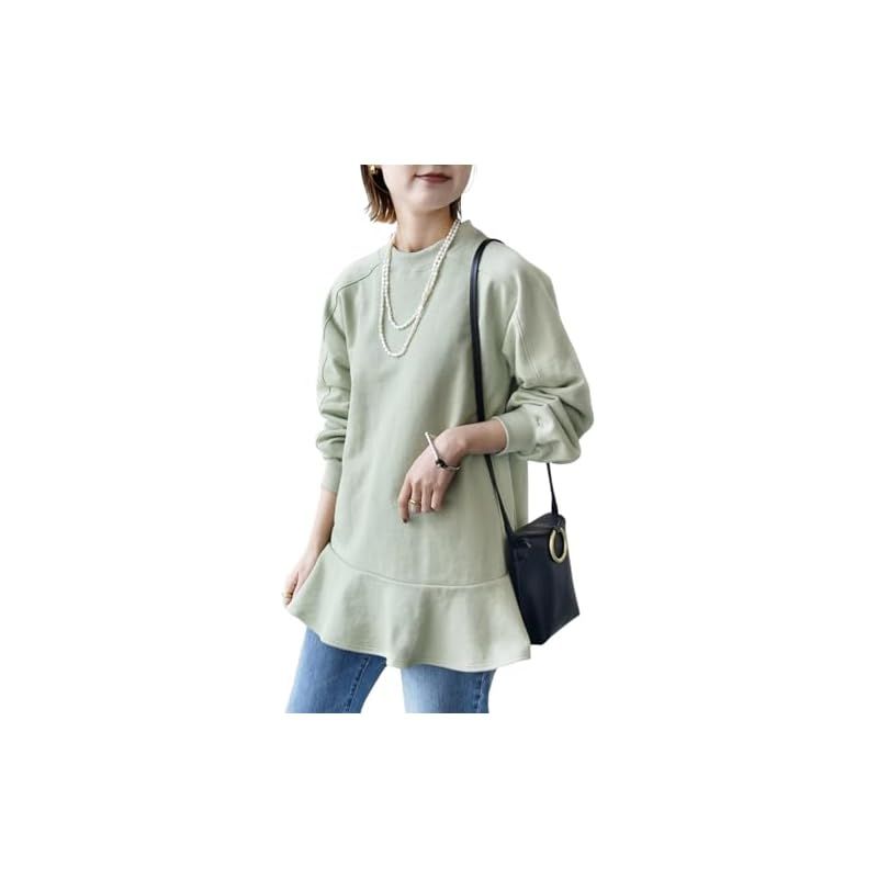 [シップス レディース] SHIPS for women チュニック 裏毛フレアチュニック 314514716 ライトグリーン 36
