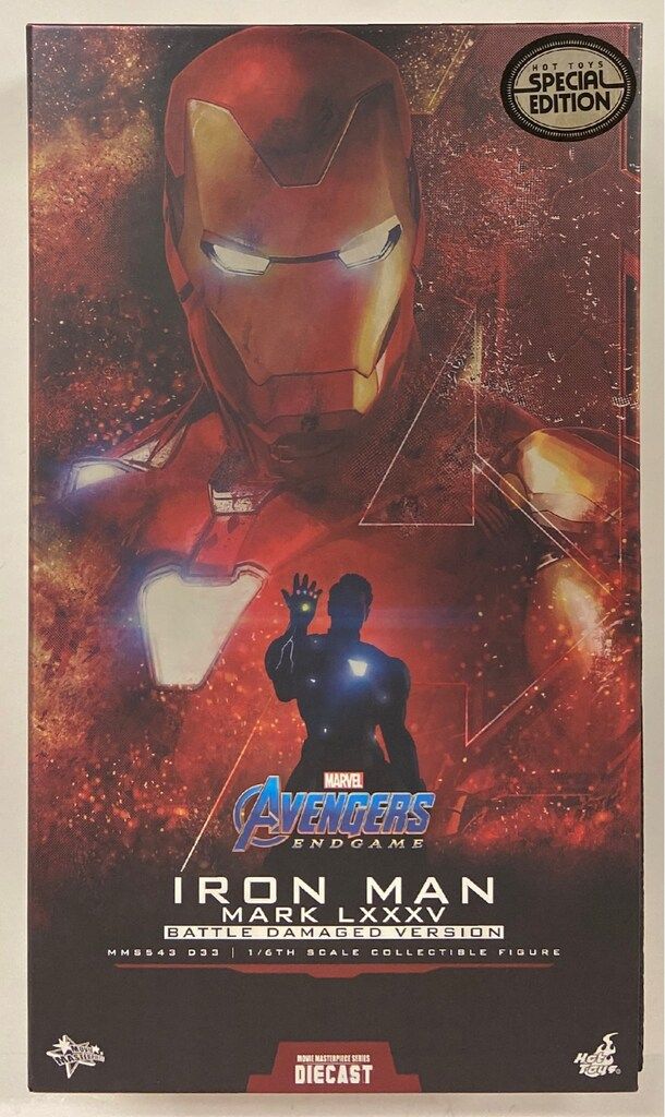 HOTTOYS MOVIE MASTERPIECE DIECAST IRON MAN MARK 85 / BATTLE