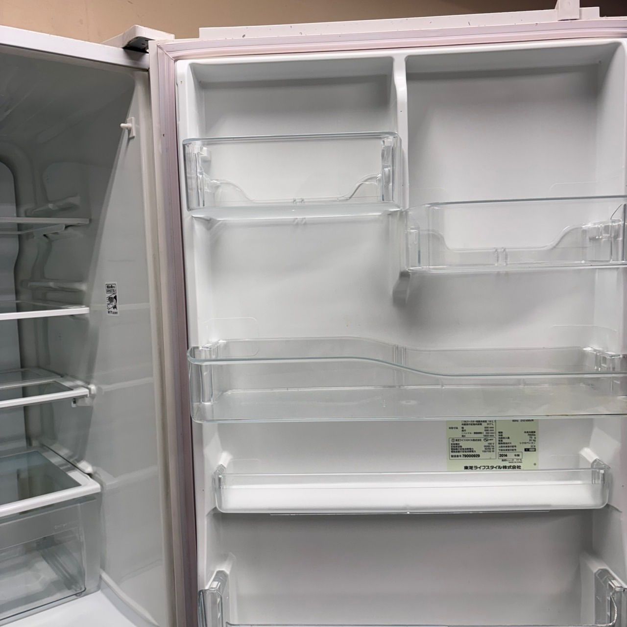 592 東芝 大型冷蔵庫 400L強 自動製氷 小型 家庭用 右開き 5ドア