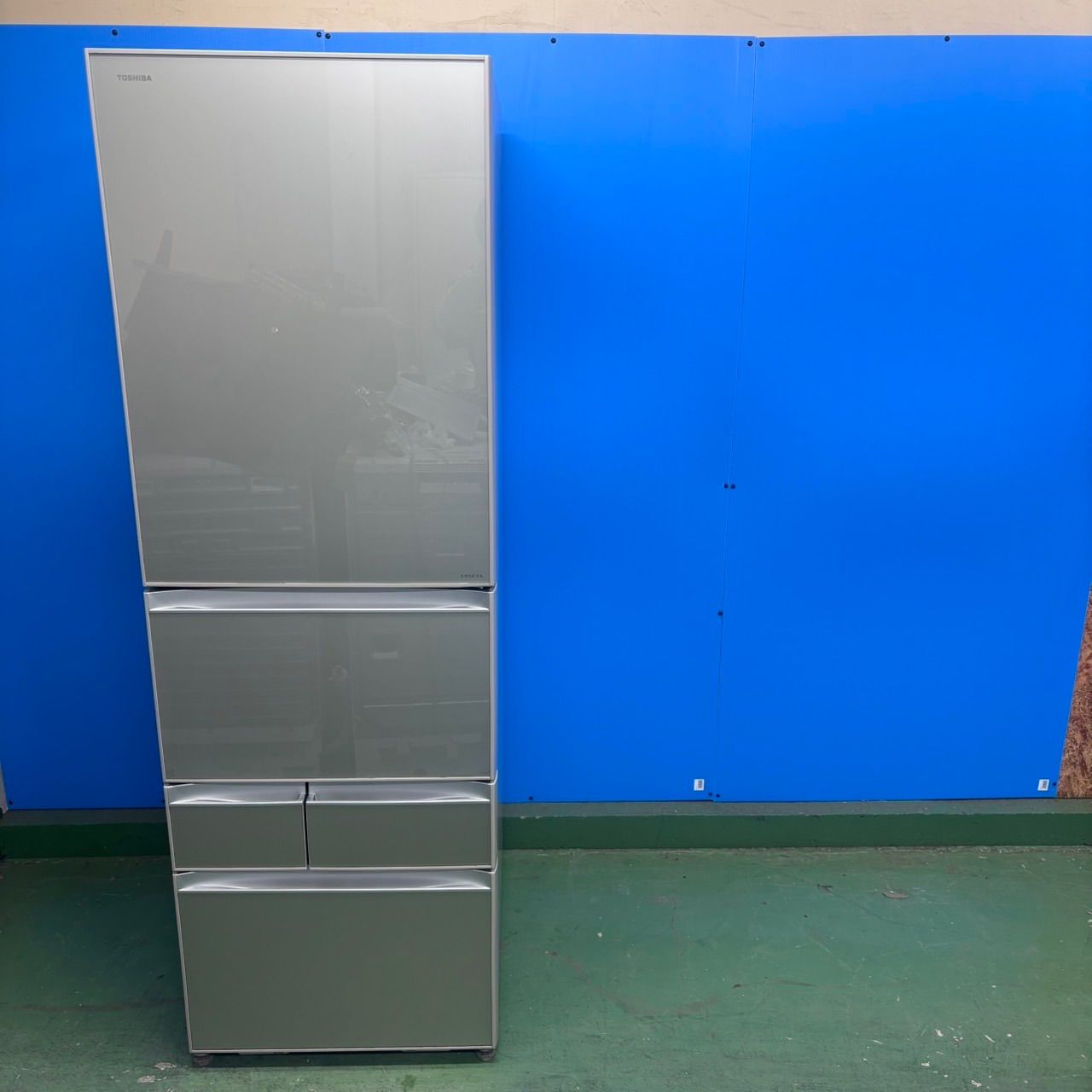 596 冷蔵庫 大型 400L〜500L 自動製氷機付 右開き 鏡面 5ドア 格安 今
