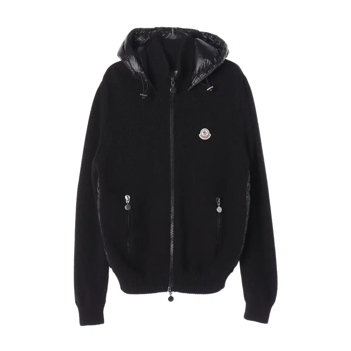 MONCLER モンクレール ニット ダウン フード ジップアップ ジャケット
