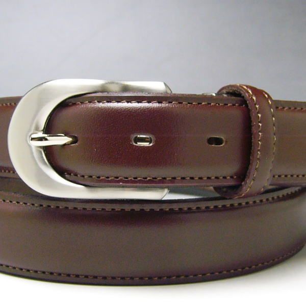 姫路レザー 本革 ビジネス ベルト 30mm 52 チョコブラウン 国産 - メルカリ