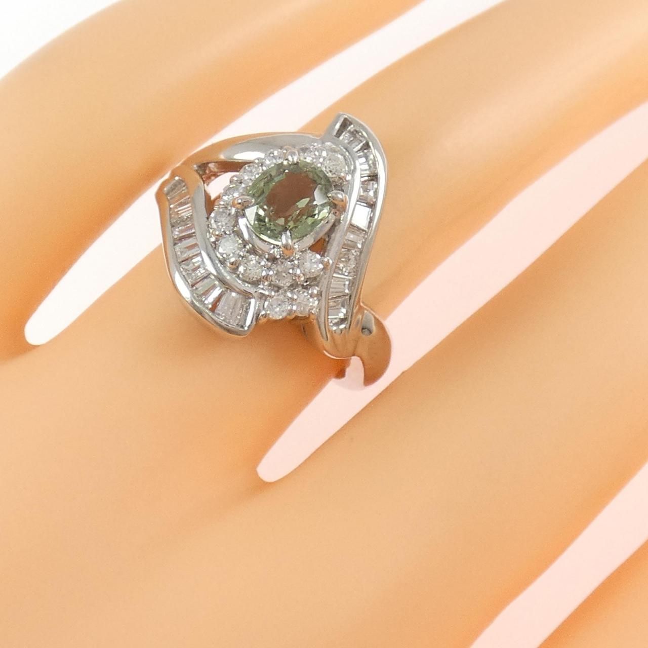 PT900 アレキサンドライト リング 0.846CT - メルカリ