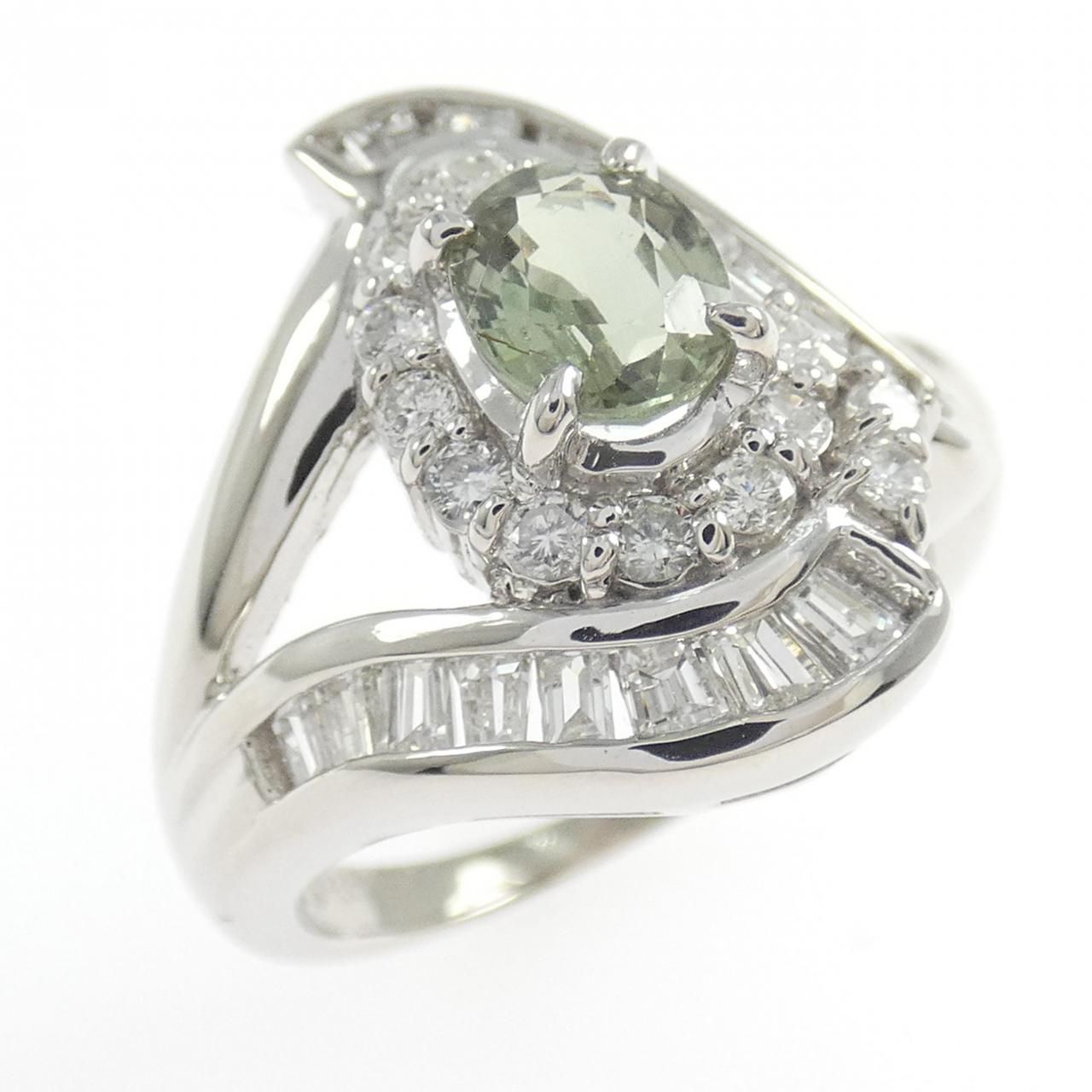 【最終お値下げ中】pt900 アレキサンドライト0.12ct リング　20号 PT900 アレキサンドライト リング 0.846CT - メルカリ