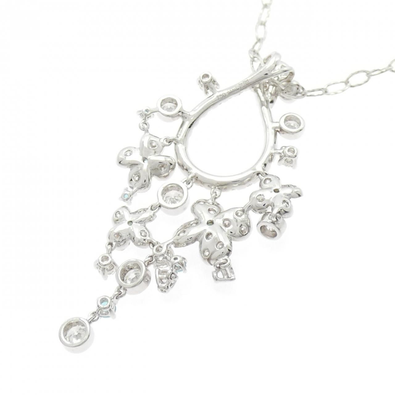 750WG/K18WG トルマリン ネックレス 0.136CT - メルカリ