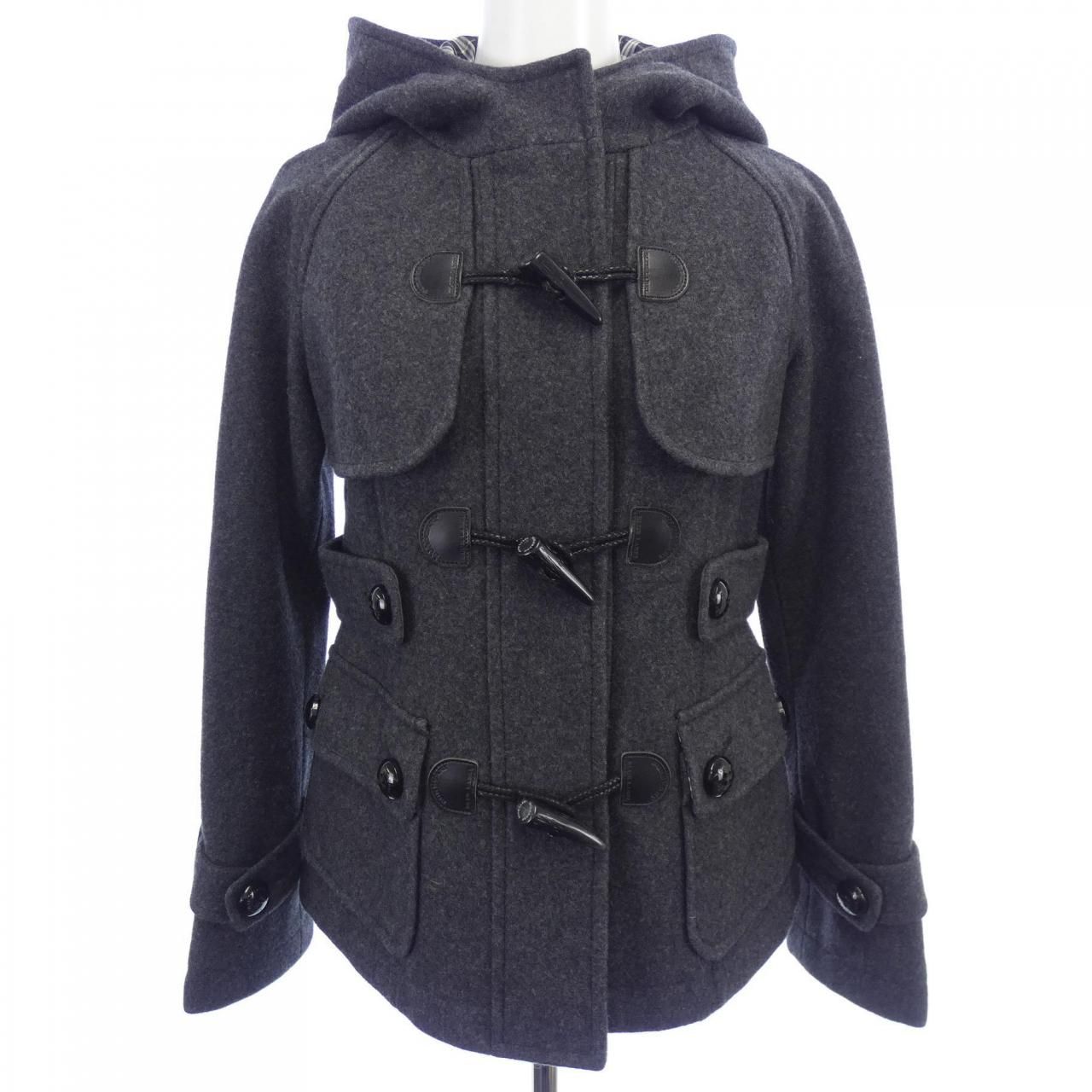 SOUMA 【バーバリーブルーレーベル】黒いダッフルコート バーバリー