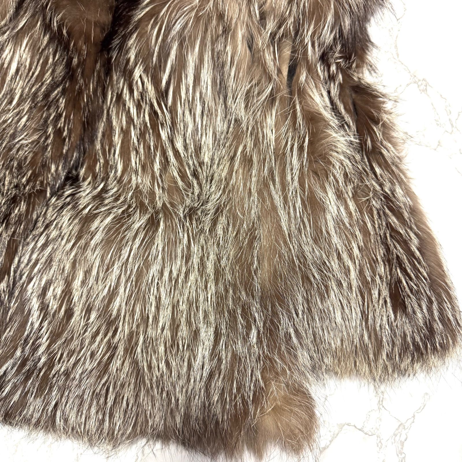 逸品【SAGAFOX サガフォックス】SILVER FOX FUR JACKET COAT