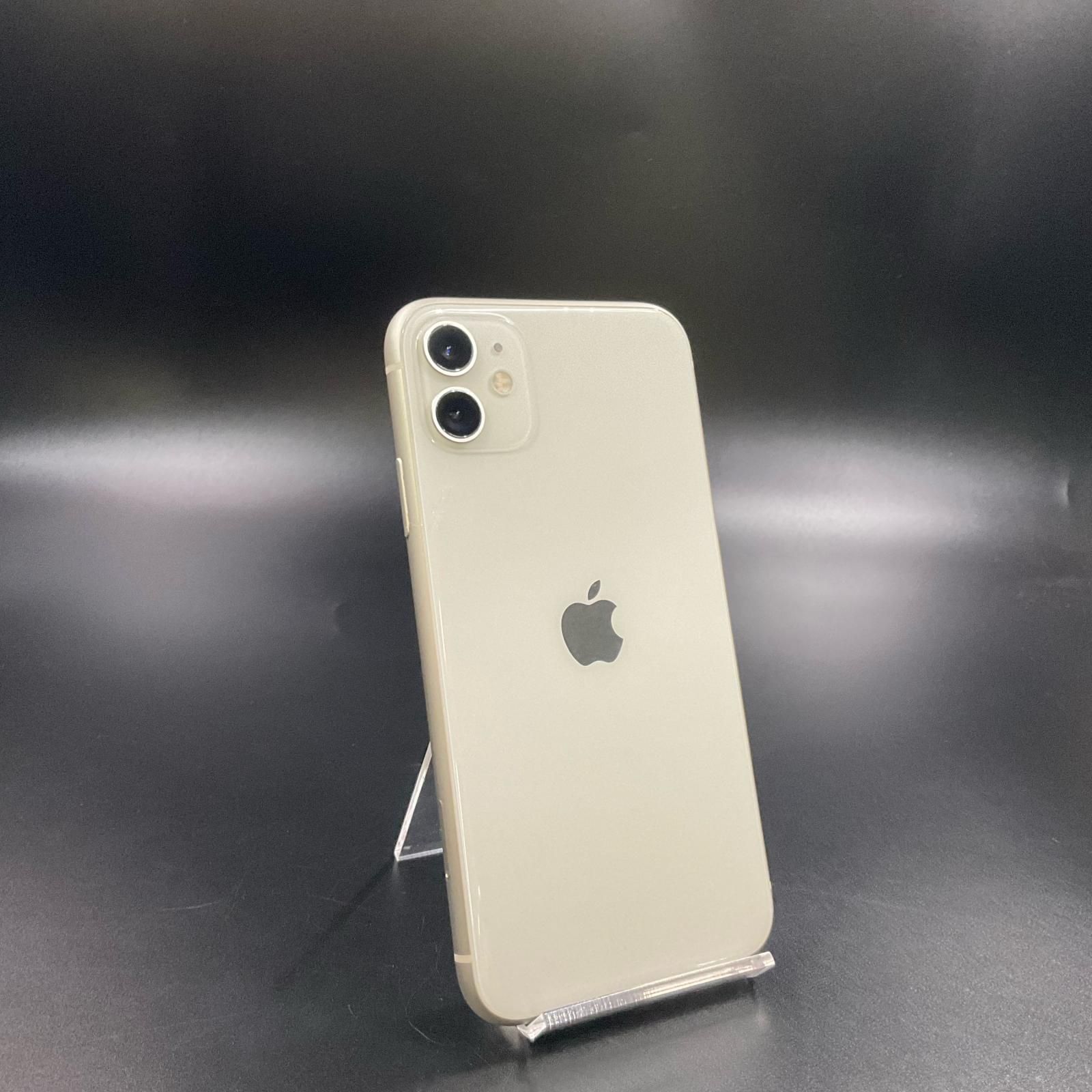 iPhone 11 64GB ホワイト au 白ロム 動作確認済 77%【全額返金保証