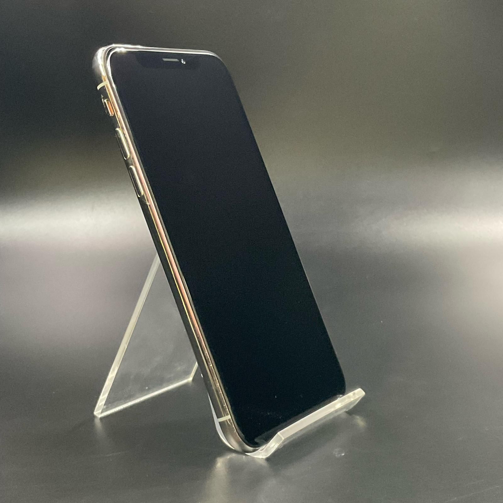 iPhone X 64GB シルバー au SIMフリー 白ロム 63%【最速発送】【難有