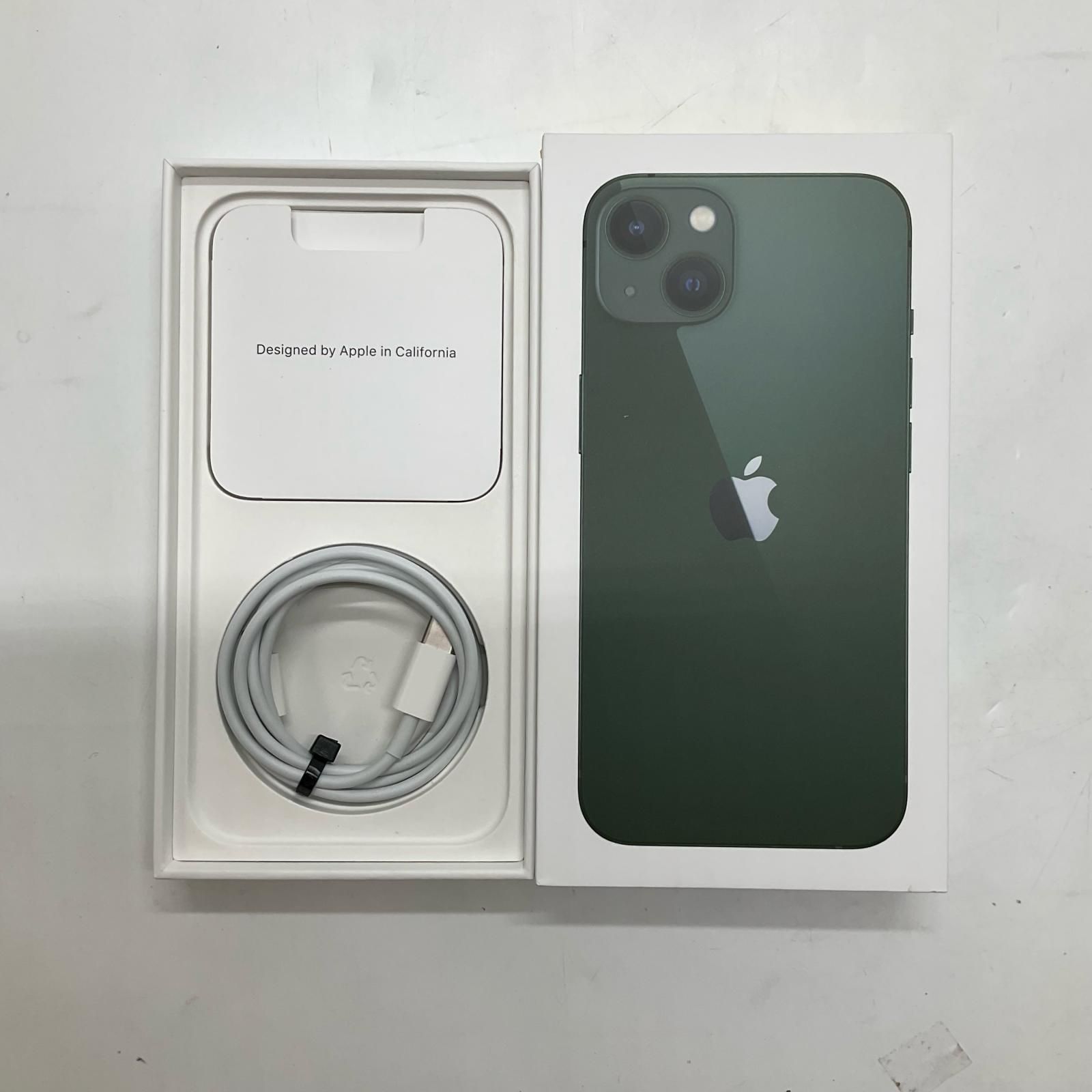 iPhone 13 128GB グリーン docomo 動作確認済 84%【全額返金保証