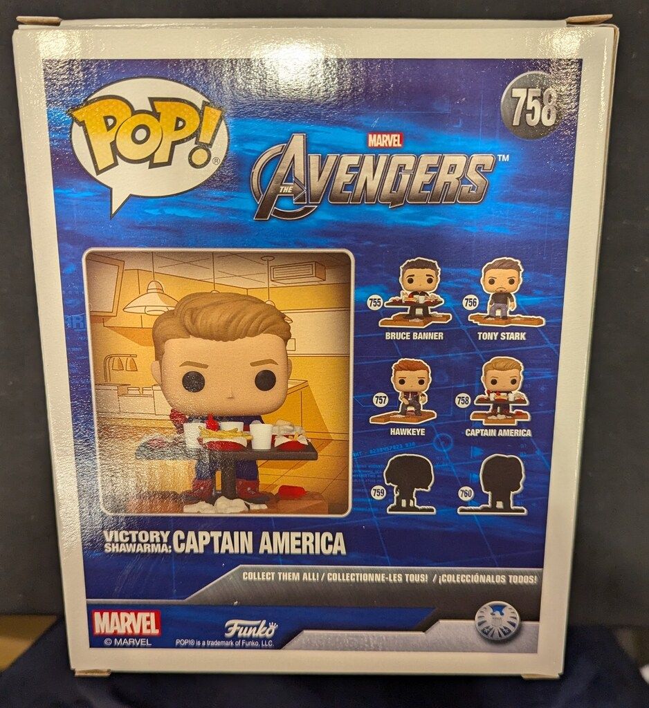 FUNKO POP! VICTORY SHAWARMA CAPTAIN AMERICA 758 - メルカリ