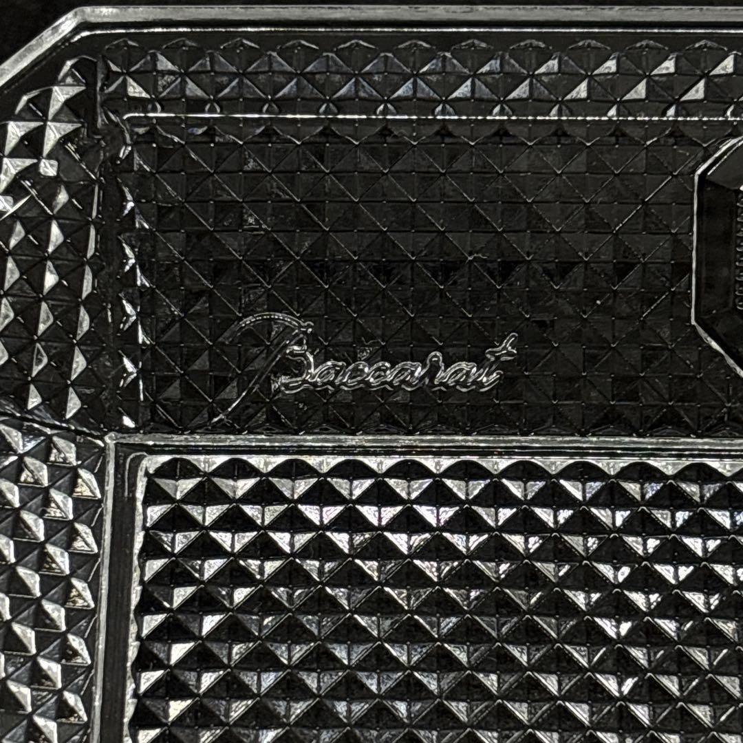 未使用保管品 Baccarat バカラ スクエア プレート トレイ 皿 セット