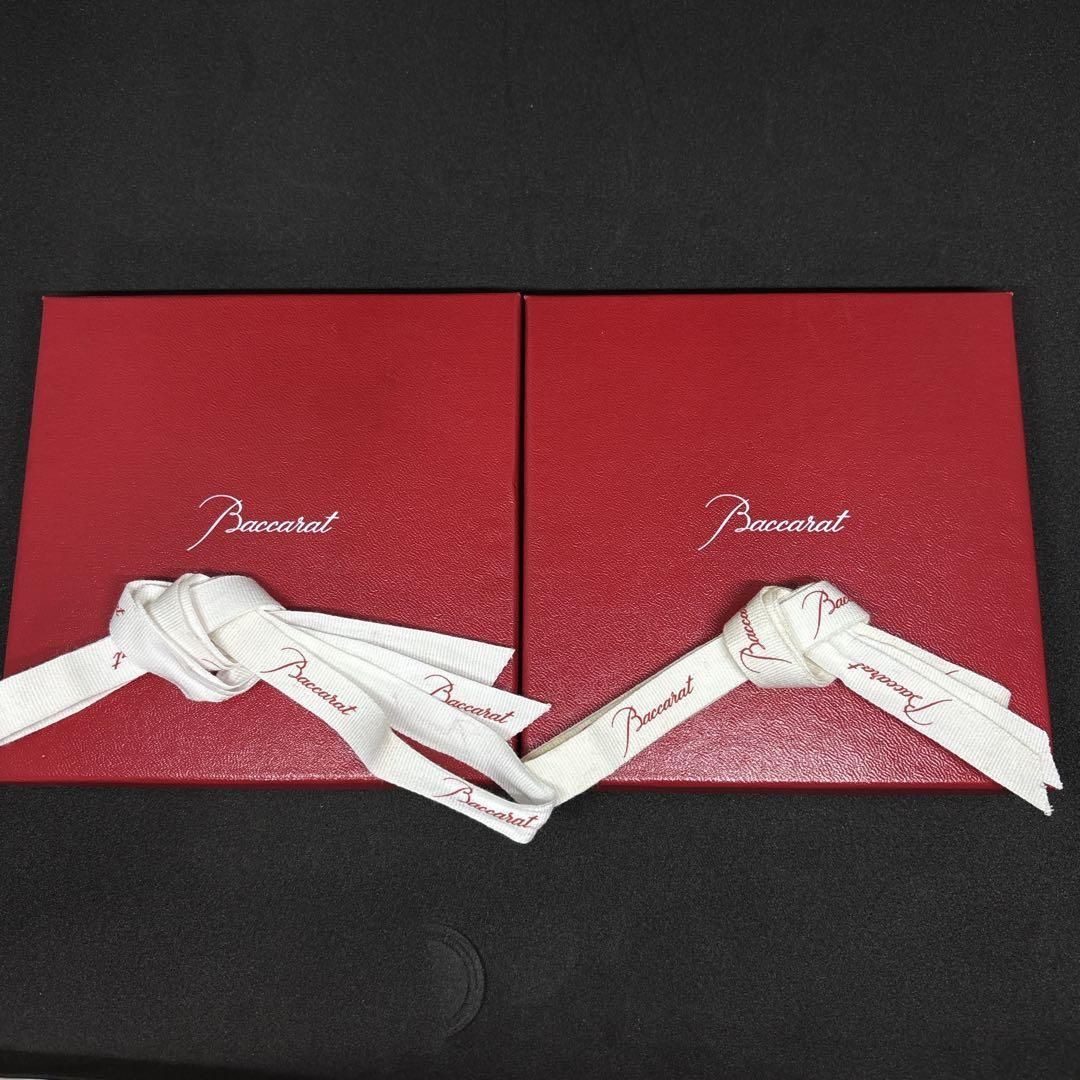 未使用保管品 Baccarat バカラ スクエア プレート トレイ 皿 セット