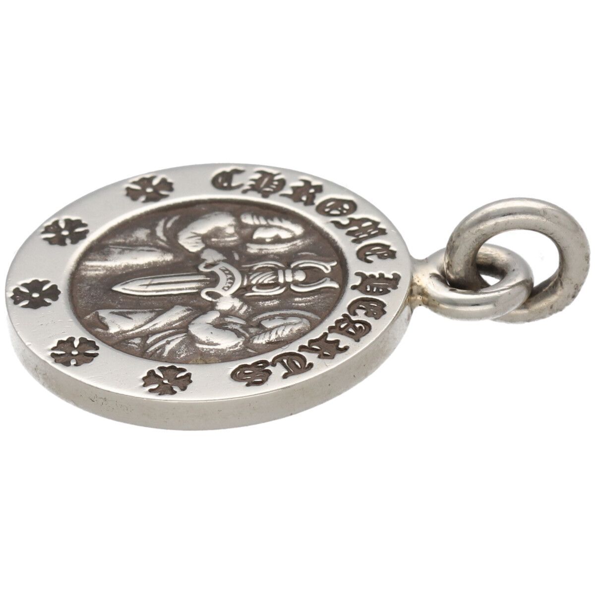 中古】 CHROME HEARTS クロムハーツ エンジェルメダルチャーム V2 