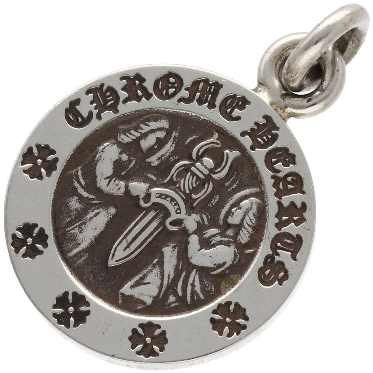 中古】 CHROME HEARTS クロムハーツ エンジェルメダルチャーム V2
