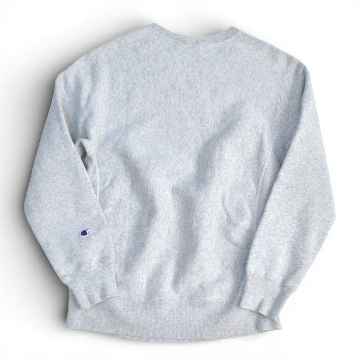 MR.GENTLEMAN × Champion チャンピオン ロゴスウェットシャツ トレーナー リバースウィーブ 青単タグ復刻 サイズM グレー メンズ