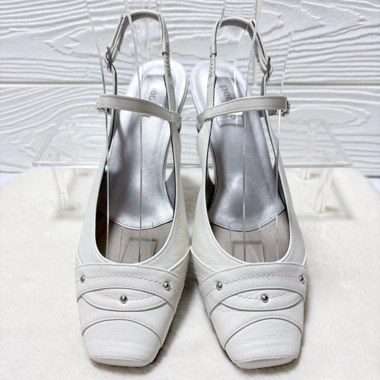 ASICS pedala アシックス ペダラ ラメ付き ストラップ パンプス 23.5cm