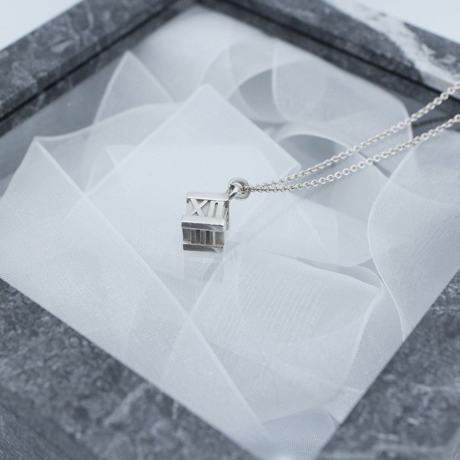 Tiffany&Co. ティファニー ネックレス アトラス キューブ SV925 7.5g