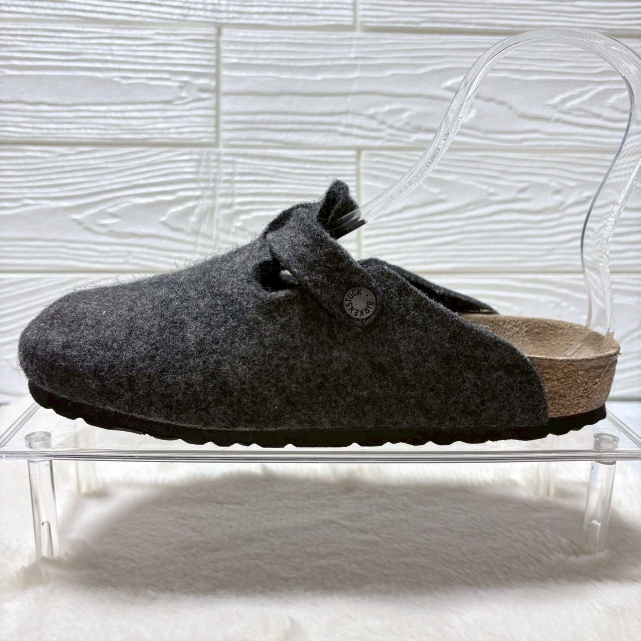 最終値下げBIRKENSTOCK BOSTON ボストン ウールフェルト グレー Birkenstock ビルケンシュトックBoston ボストン ウールフェルト