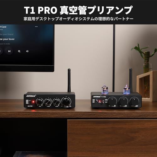新品】AIYIMA T1pro JAN5725W TUBE真空管 Bluetooth 5.1 プリアンプ