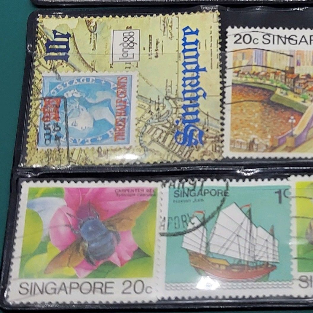 マレーシア・シンガポール 切手 使用済み 消印あり 海外切手