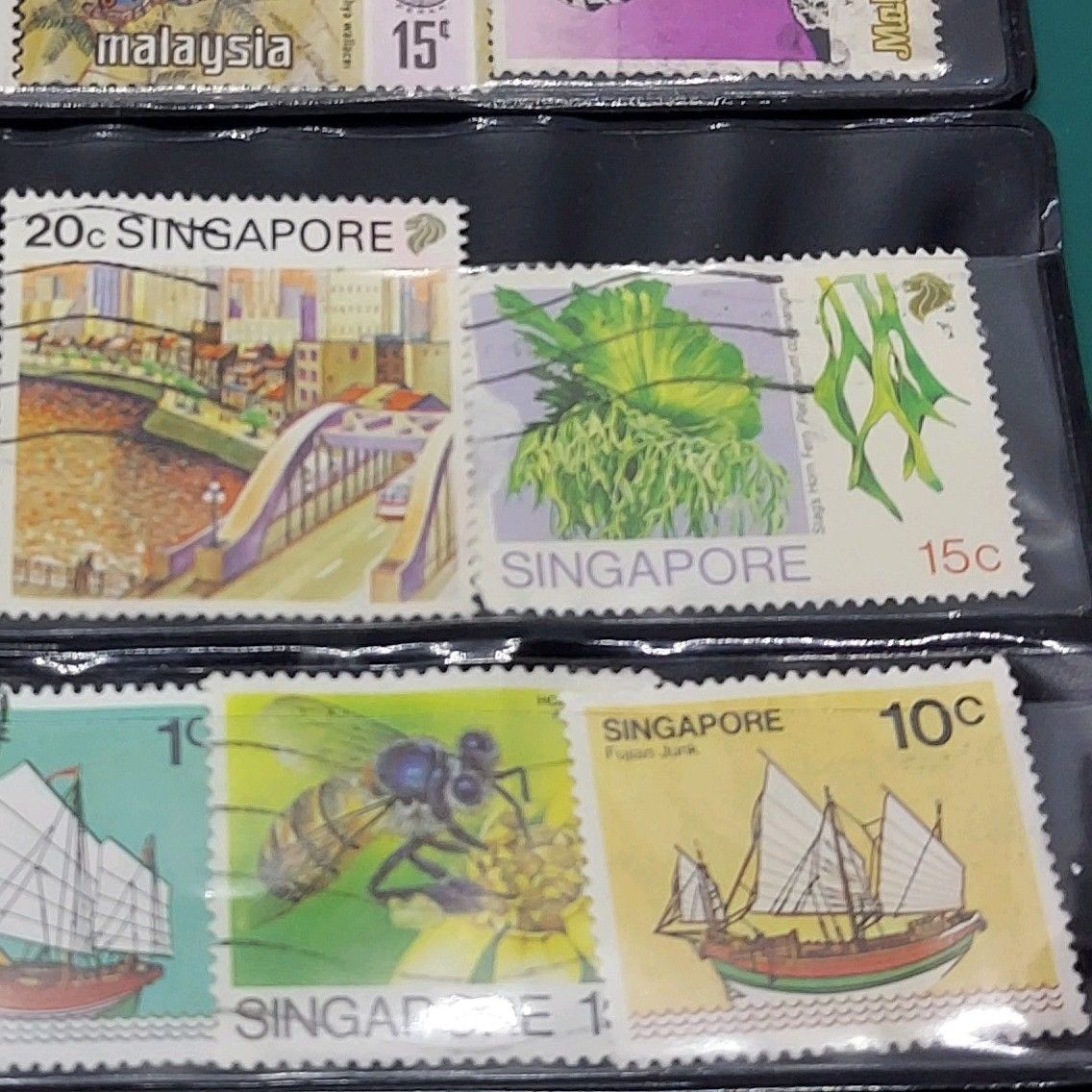 マレーシア・シンガポール 切手 使用済み 消印あり 海外切手