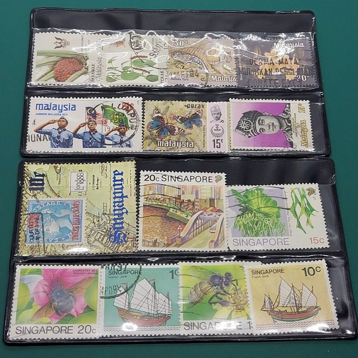 シンガポール 使用済切手 コレクション まとめ シンガポール 使用済