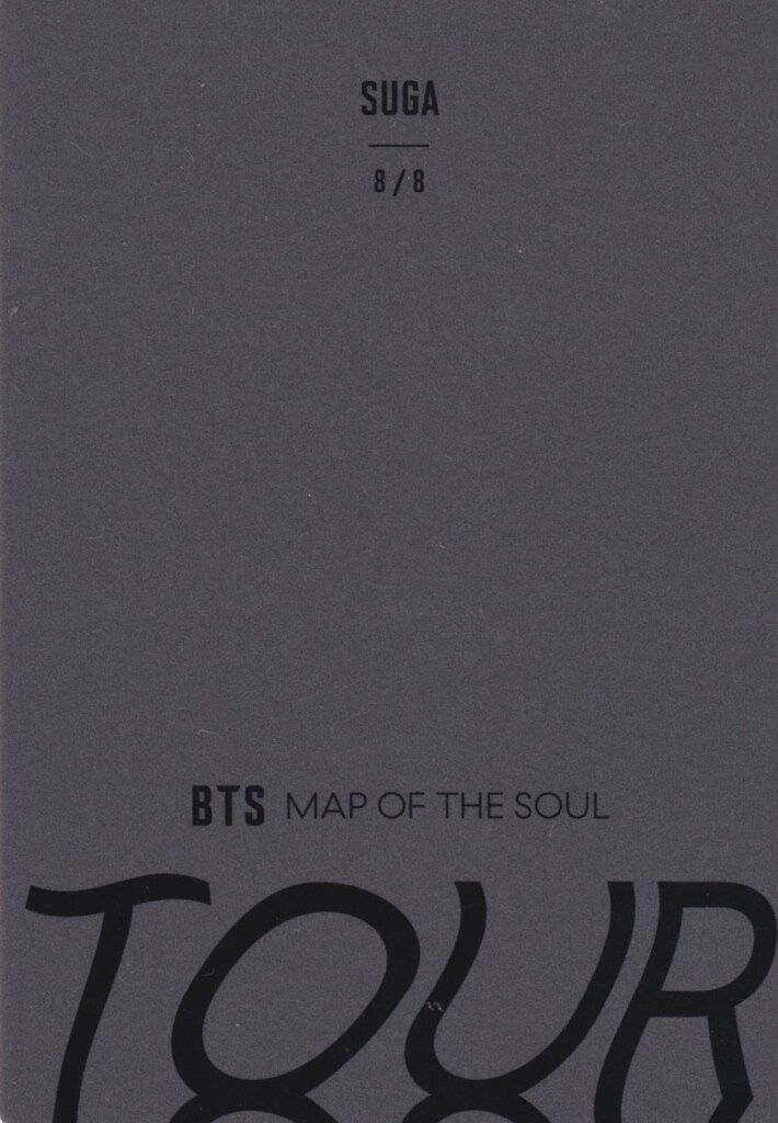 BTS MAP OF THE SOUL SUGA ミニフォトカード 8/8 - メルカリ