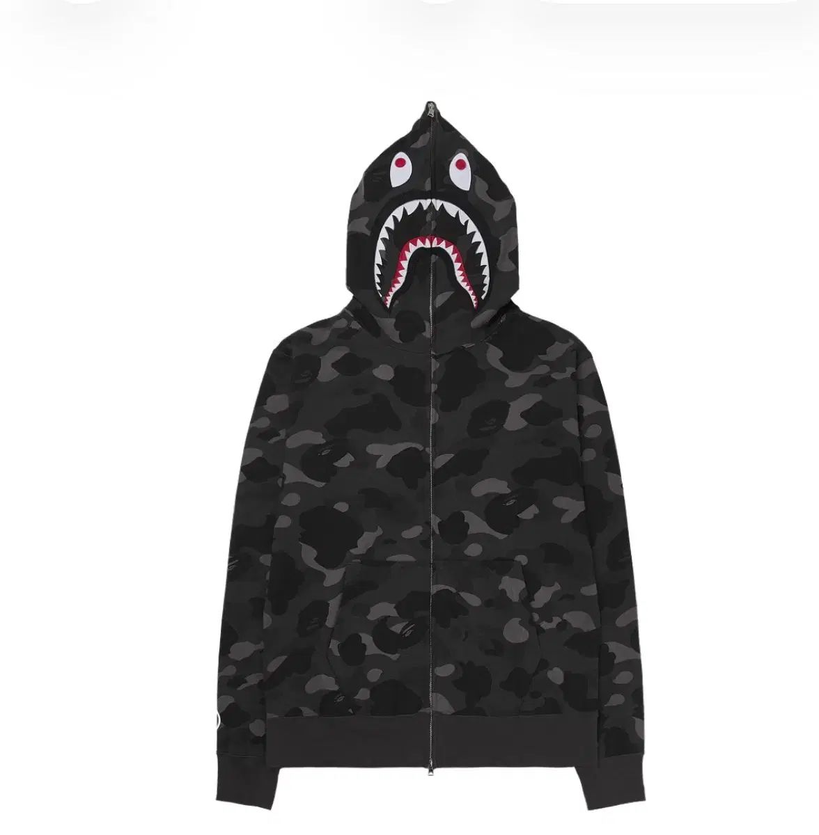 A BATHING APE COLOR CAMO SHARK FULL ZIP UP HOODIE BLACK XXL - メルカリ