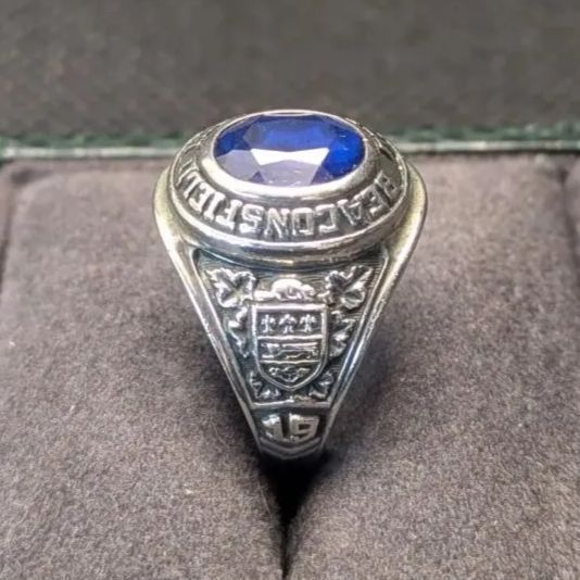 カレッジリング BALFOUR シルバー925 9号 7.5g 1974年 カナダ ケベック