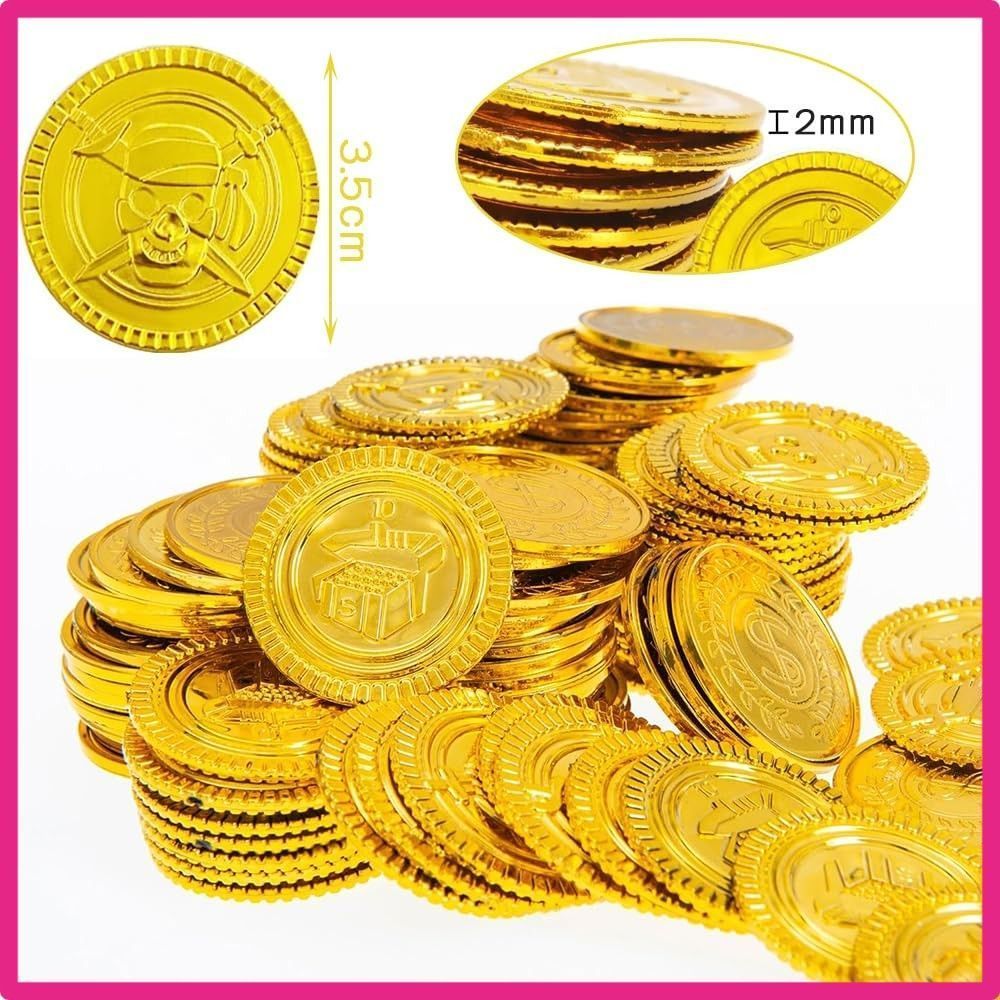 ゴールド おもちゃ 金貨 100枚 セット ゴールド コイン 海賊 コイン カジノ 宝箱 おもちゃ コスプレ小物 海賊ゲーム (ゴールド) - メルカリ