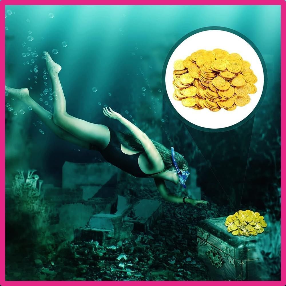 ゴールド おもちゃ 金貨 100枚 セット ゴールド コイン 海賊 コイン カジノ 宝箱 おもちゃ コスプレ小物 海賊ゲーム (ゴールド) - メルカリ