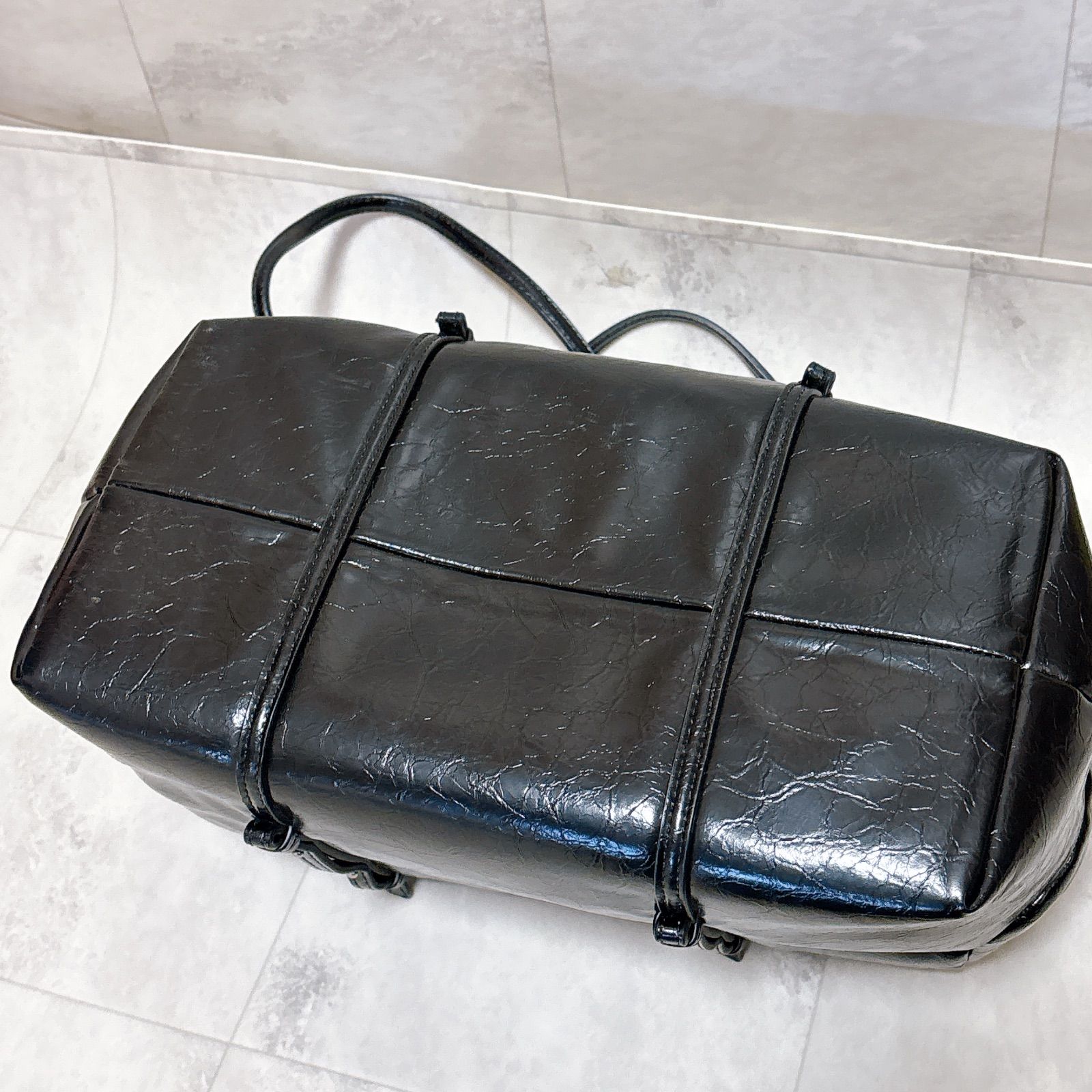 【未使用級】ZARA ザラ ブラック ボストンバッグ 2WAY 大容量 旅行用 未使用級】ZARA ザラ ブラック ボストンバッグ 2WAY 大容量 旅行用