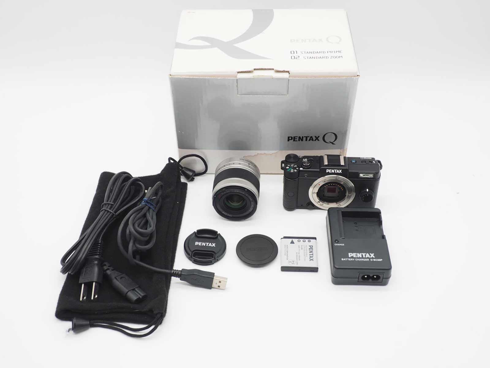 ペンタックス Pentax Q 12.4MP Digital Camera Black 02 Lens 249