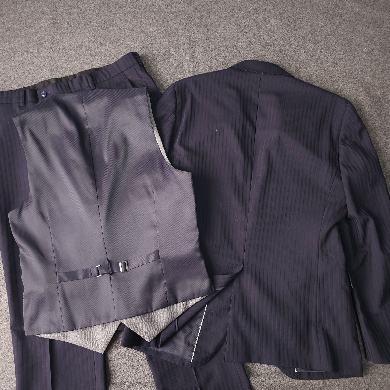 青木AOKI】LES MUES レミュー ウール 毛 スリーピース セットアップ