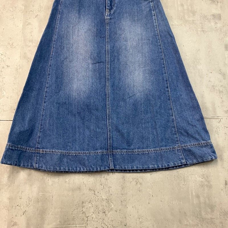 SHIPS any シップスエニィ デニムスカート 36 S インディゴ ブルー A