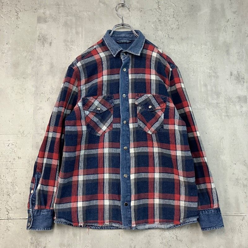 DIESEL ディーゼル リバーシブル デニムシャツ チェックシャツ 長袖 
