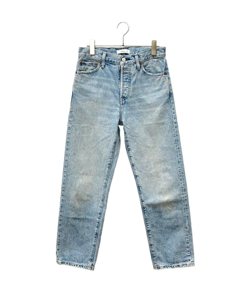 【サイズ:36】ebure デニムワイドパンツ エブール ウォッシュドデニムパンツ レディース SIZE 36 (XS) ebure