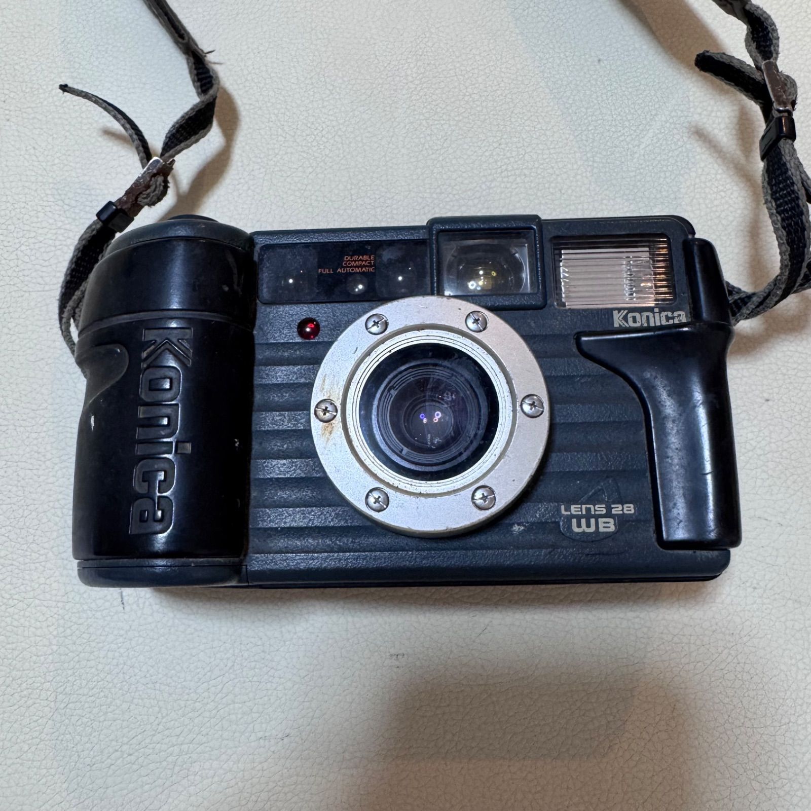 【動作確認済】 KONICA 現場監督 28 WB F1216-26ID p Konica コニカ 現場監督 LENS 28 WB フィルムカメラ 動作確認済 - メルカリ