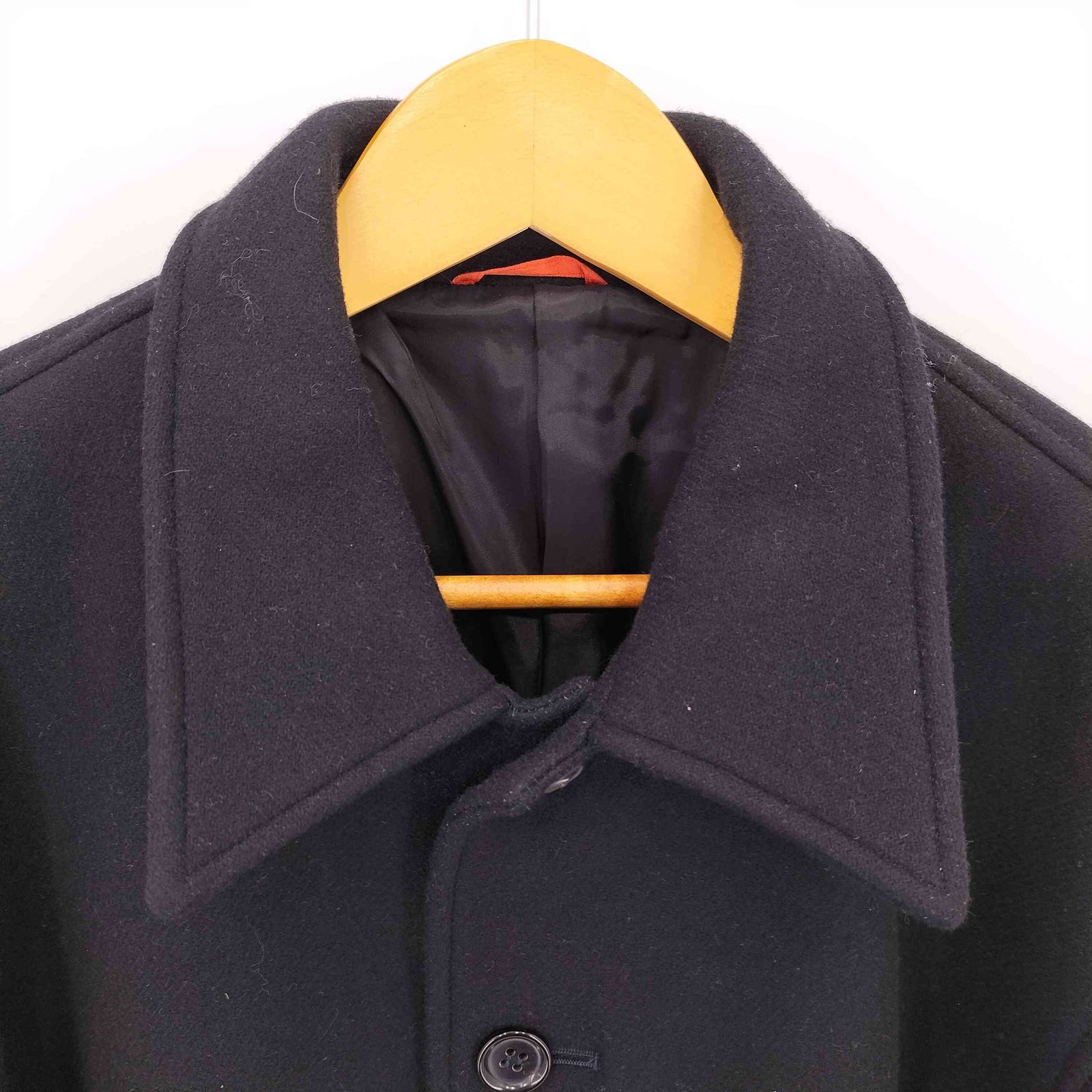 ジャケット・アウター Ntrul CLASSIC MELTON JACKET BLACK ユーズドフルギ USED古着 CLASSIC MELTON JACKET クラシック メルトン