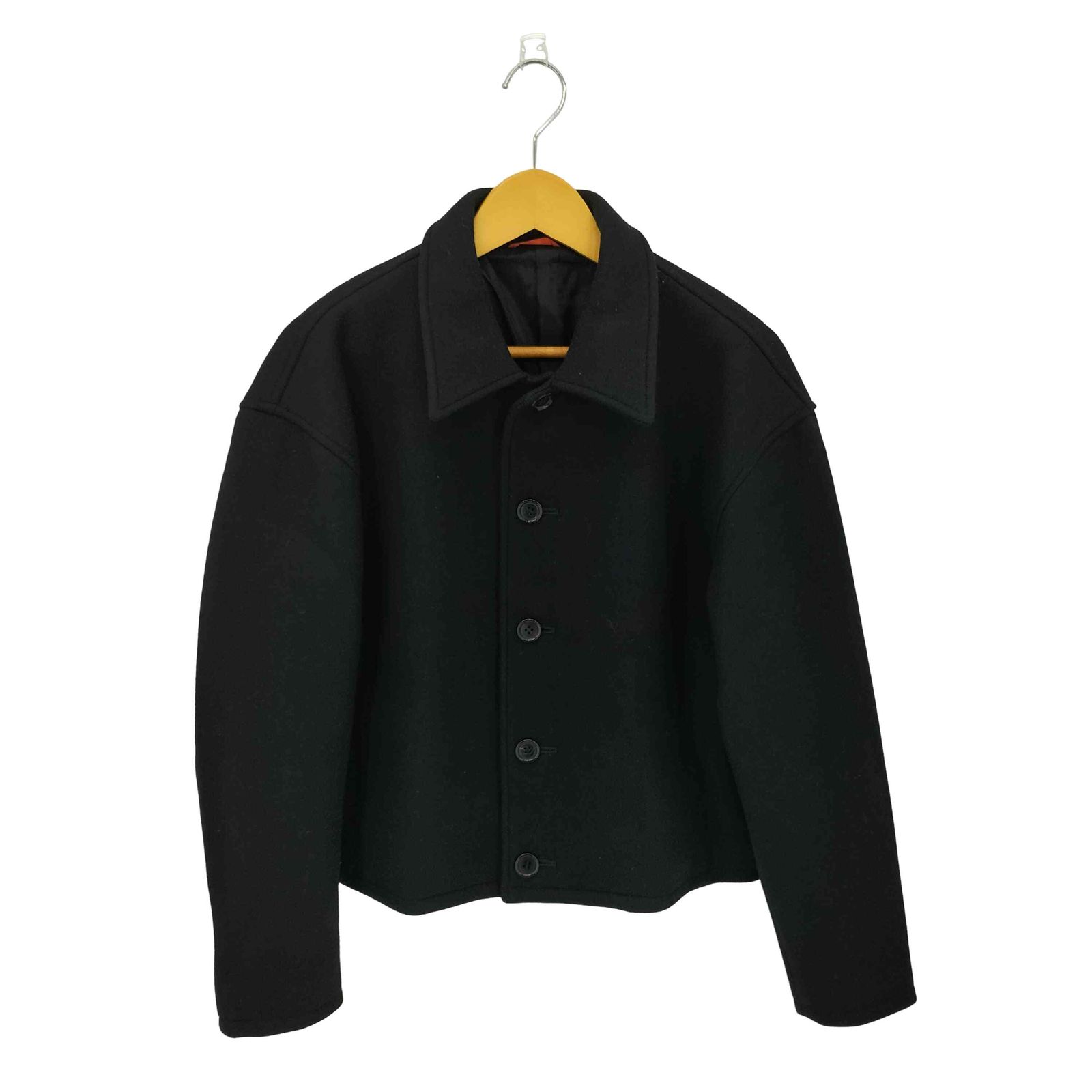 ジャケット・アウター Ntrul CLASSIC MELTON JACKET BLACK ユーズドフルギ USED古着 CLASSIC MELTON JACKET クラシック メルトン