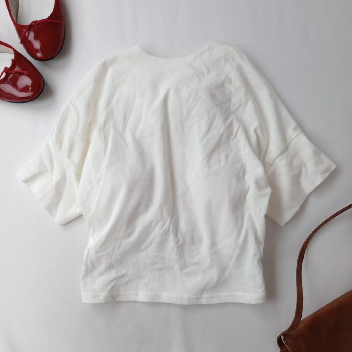 CLANE クラネ BACK OPEN RIBBON TOPS バックオープンリボントップス 