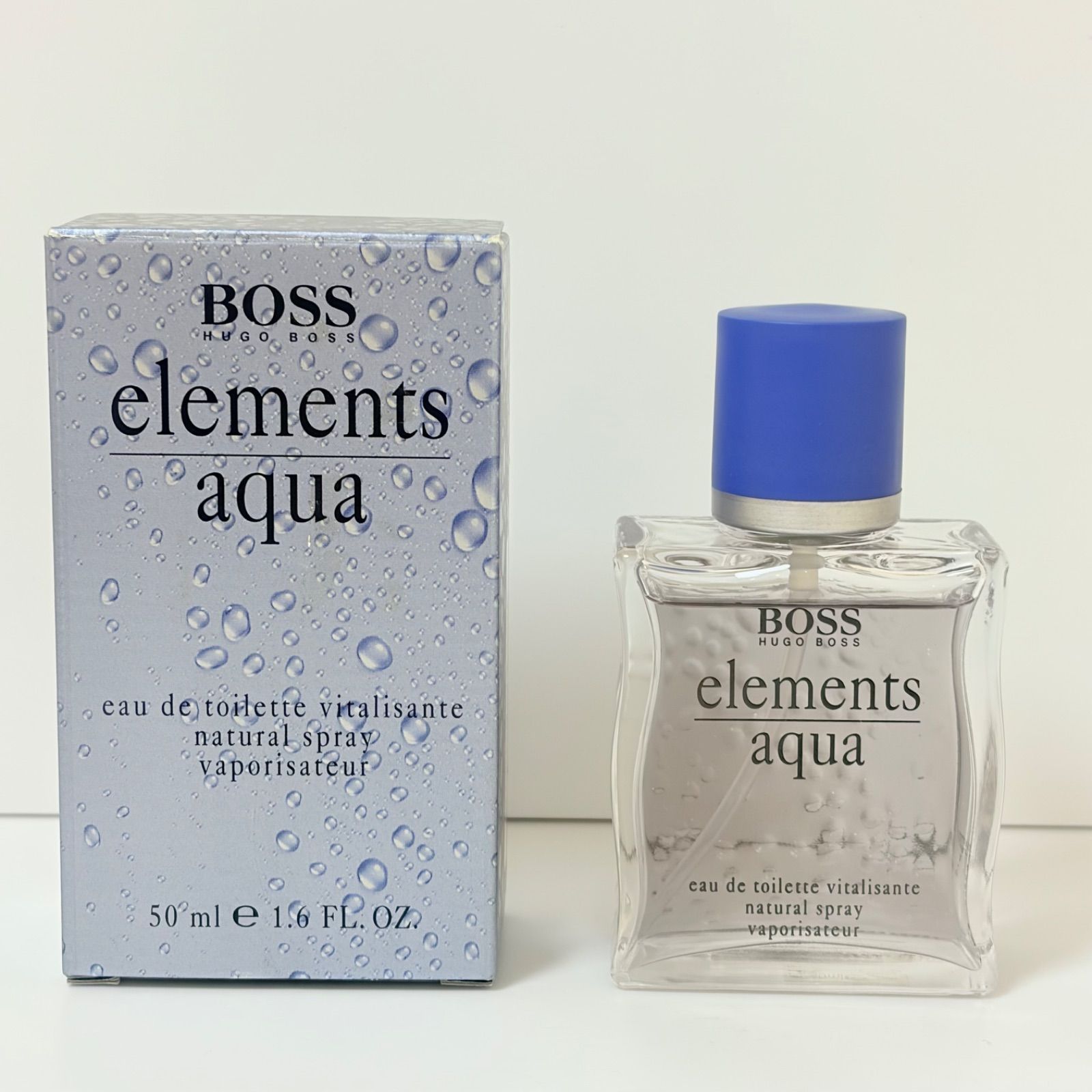 希少 廃盤 HUGO BOSS elements aqua eau de toilette ヒューゴボス