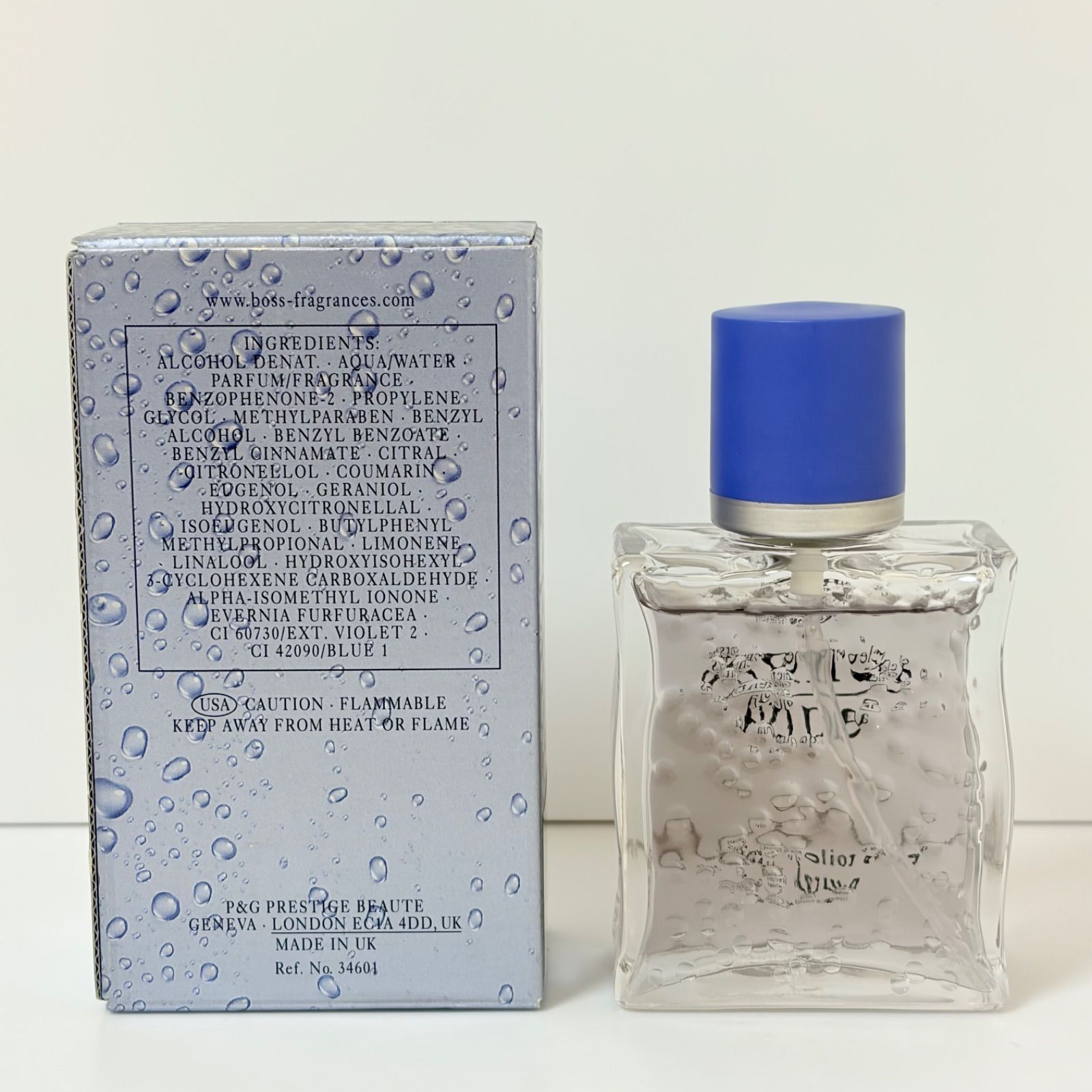 希少 廃盤 HUGO BOSS elements aqua eau de toilette ヒューゴボス