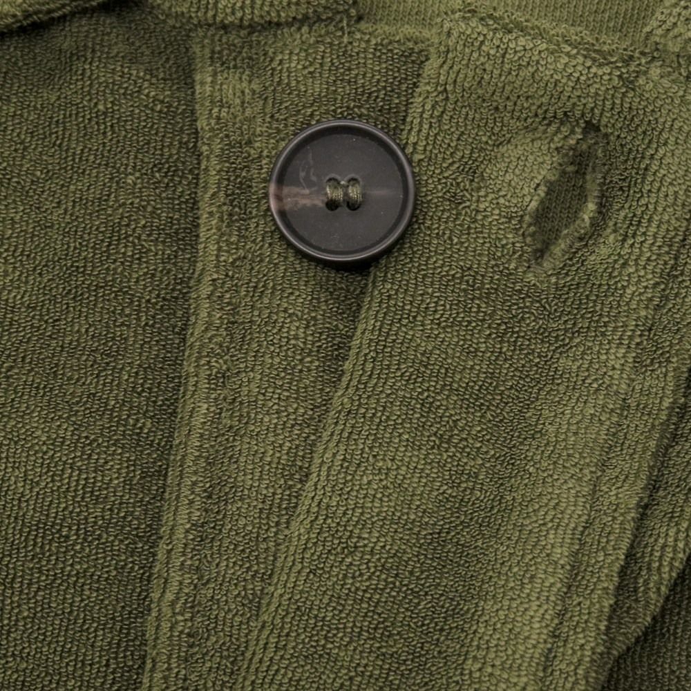 新品】ザノーネ ZANONE コットン パイル ブルゾン オリーブ【サイズL
