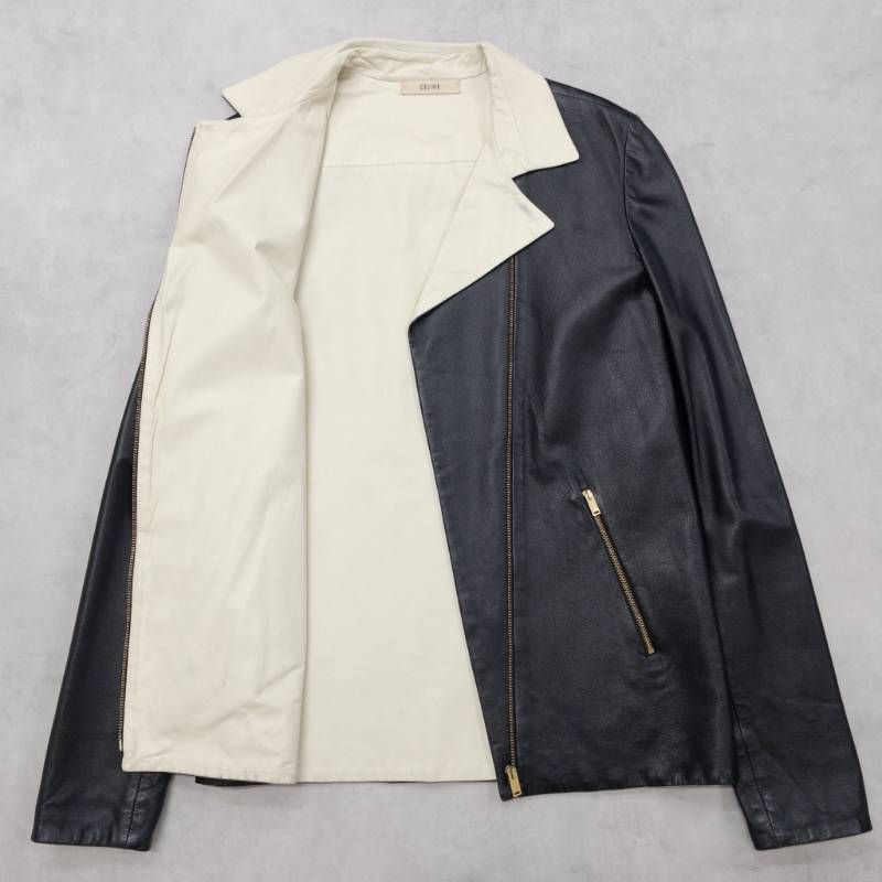 CELINE セリーヌ フィービー期 レザージャケット ライダース バイ