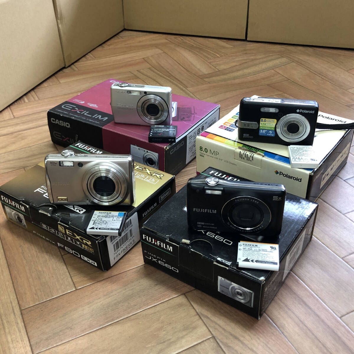 動作品4台【まとめ】コンパクトデジタルカメラ 動作品 4台セット 箱