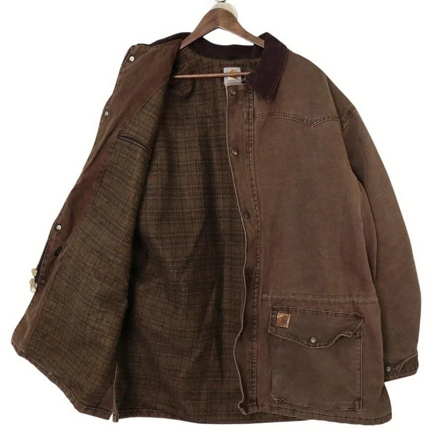 80s】Carhartt カーハート ダックジャケット XL 茶 USA製 - メルカリ